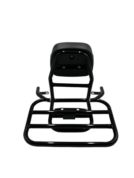 Grote foto achter klapdrager zwart met rugleuning en kussen rso sense riva s felice vx50 s sourini s motoren overige accessoires
