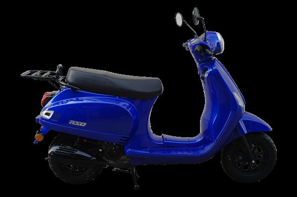 Grote foto kappenset candy blue rso sense vx50 s riva s vespa look s motoren overige accessoires