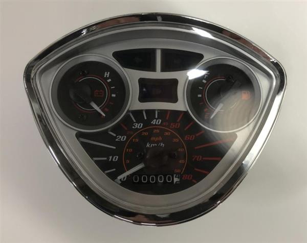 Grote foto km tellerklok vx50 s riva s sourini rs vespa look s euro2 motoren overige accessoires