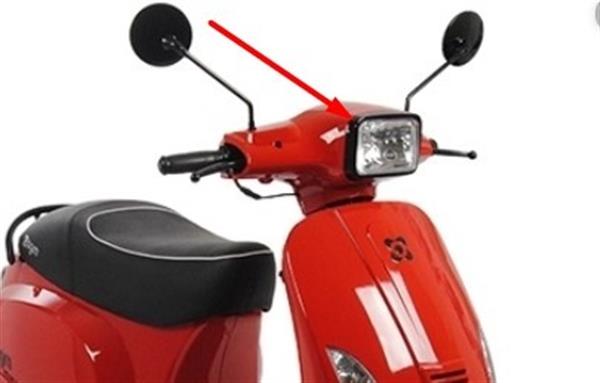 Grote foto koplamp rand glans zwart agm vx s 50 napoli china vespa s look btc riva sport s vierkant motoren overige accessoires