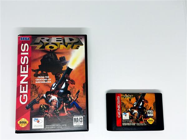 Grote foto sega genesis red zone spelcomputers games overige merken