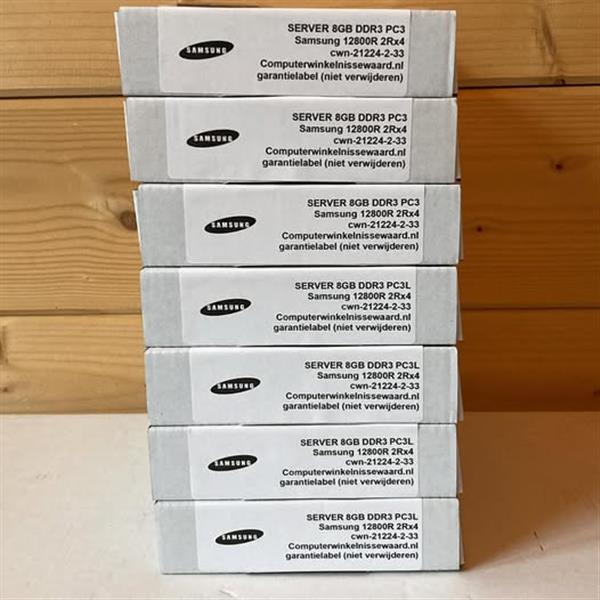 Grote foto voordeelbundel samsung server geheugen 8gb ddr3 pc3l 12800r dimm samsung computers en software overige computers en software