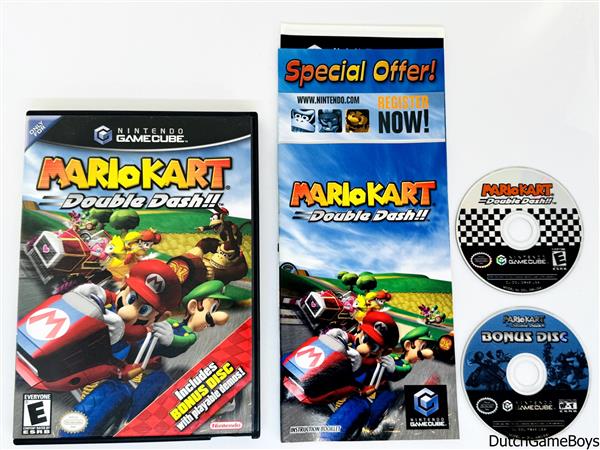 Grote foto nintendo gamecube mario kart double dash bonus disc usa spelcomputers games overige nintendo games