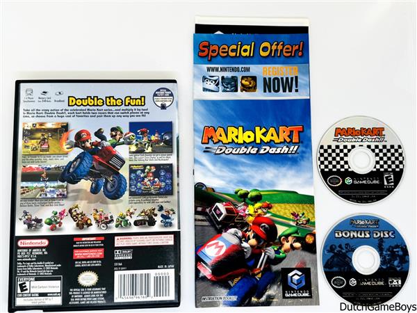 Grote foto nintendo gamecube mario kart double dash bonus disc usa spelcomputers games overige nintendo games