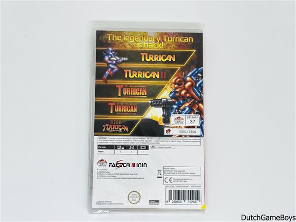 Grote foto nintendo switch turrican anthology vol. 1 new sealed spelcomputers games overige