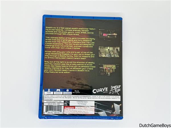 Grote foto playstation 4 ps4 limited run stealth inc. a clone in the dark ultimate edition new se spelcomputers games overige games