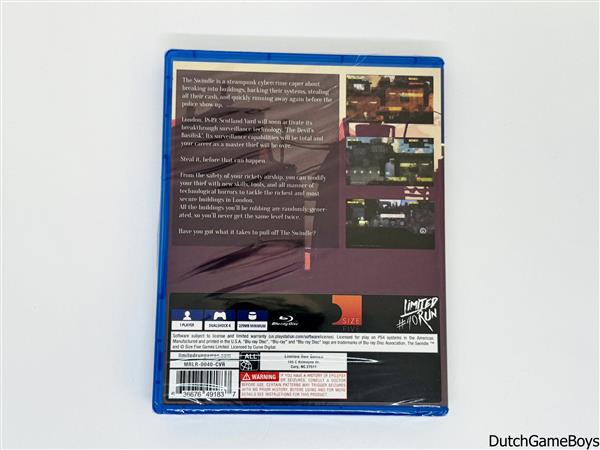 Grote foto playstation 4 ps4 limited run the swindle new sealed spelcomputers games overige games