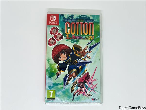 Grote foto nintendo switch cotton reboot new sealed spelcomputers games overige