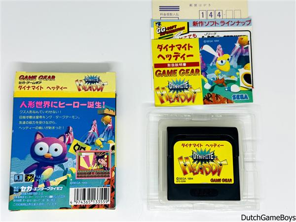Grote foto sega game gear dynamite headdy japan spelcomputers games overige nintendo games