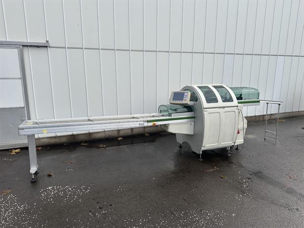 Grote foto waldyssa automac piu 55 strechfolie verpakkingsmachine met 2 meter transportband agrarisch tuinbouw