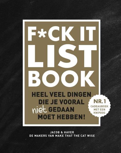 Grote foto f ck it list book boeken stripboeken