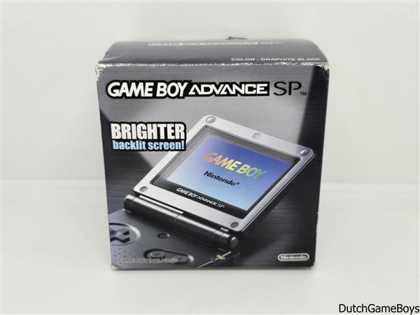 Grote foto gameboy advance gba sp console graphite black ags 101 asi boxed spelcomputers games overige merken