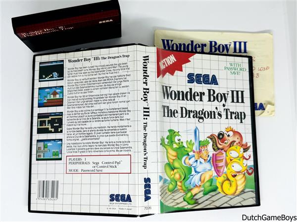 Grote foto sega master system wonder boy iii the dragon trap spelcomputers games overige games