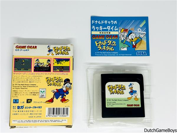 Grote foto sega game gear donald duck lucky dime caper japan spelcomputers games overige nintendo games