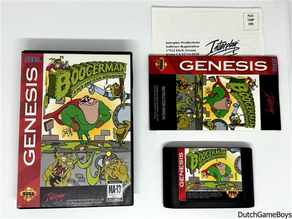 Grote foto sega genesis boogerman a pick and flick adventure spelcomputers games overige merken