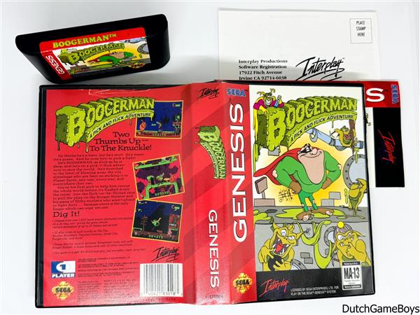 Grote foto sega genesis boogerman a pick and flick adventure spelcomputers games overige merken