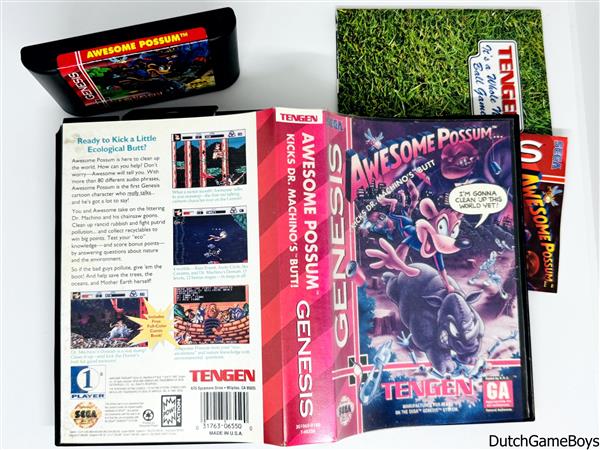 Grote foto sega genesis awesome possum kicks dr. machino butt spelcomputers games overige merken