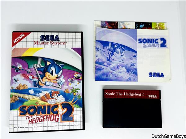 Grote foto sega master system sonic the hedgehog 2 spelcomputers games overige games