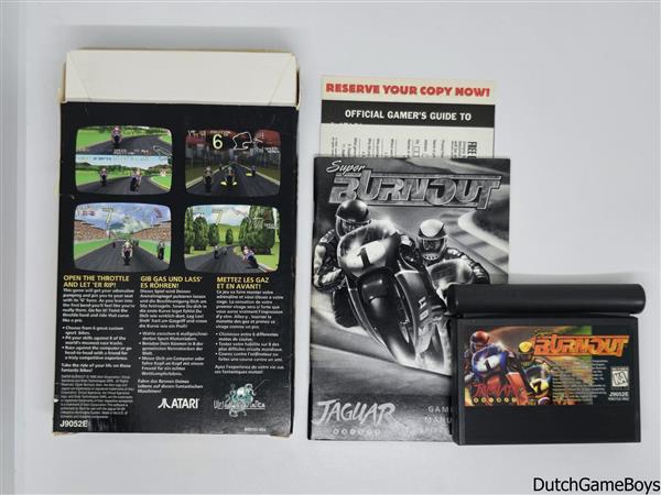 Grote foto atari jaguar super burnout spelcomputers games overige games