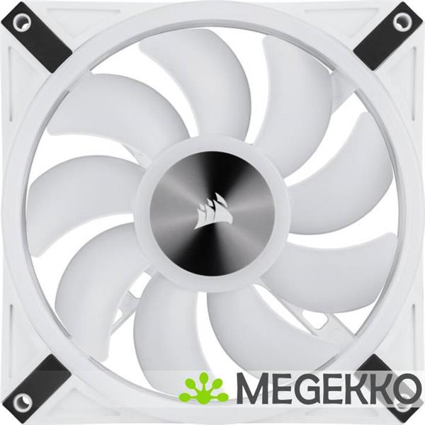 Grote foto corsair icue ql140 rgb pwm white dual fan kit with lighting node core computers en software overige computers en software