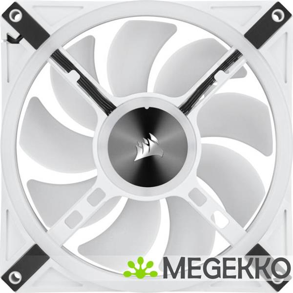 Grote foto corsair icue ql140 rgb pwm white dual fan kit with lighting node core computers en software overige computers en software