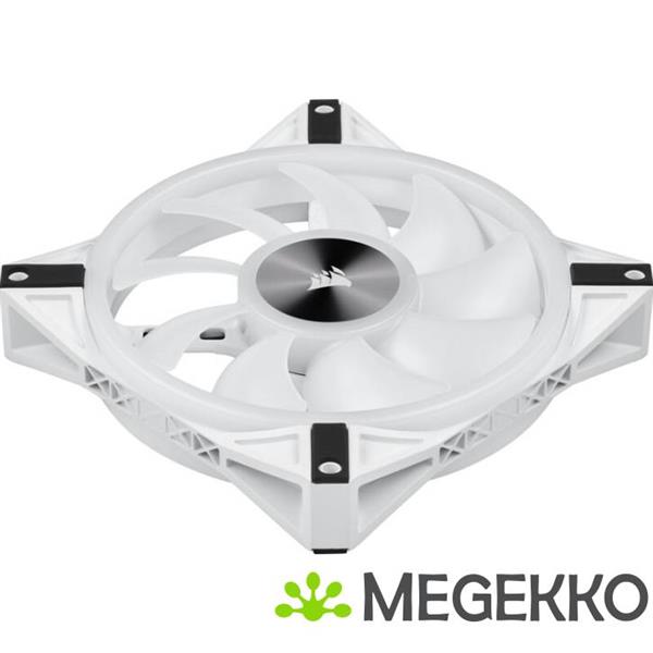 Grote foto corsair icue ql140 rgb pwm white dual fan kit with lighting node core computers en software overige computers en software