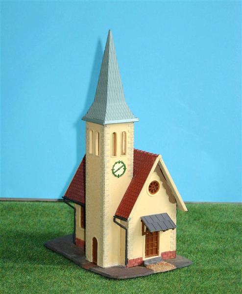 Grote foto kerk met spitse toren h0 ho nh802 hobby en vrije tijd h0