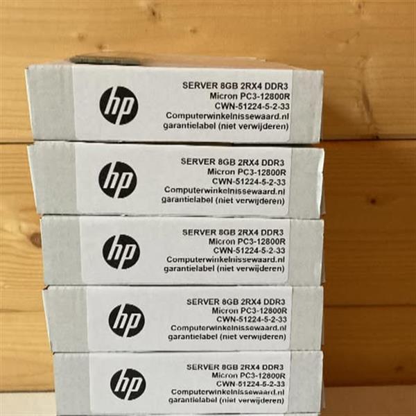 Grote foto hp server geheugen 8gb ddr3 pc3 12800r dimm micron computers en software overige computers en software