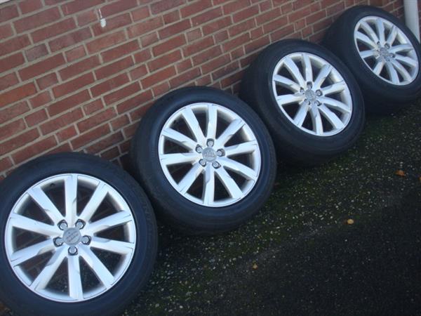 Grote foto 19 originele highline audi q5 velgen banden 5x112 auto onderdelen banden en velgen