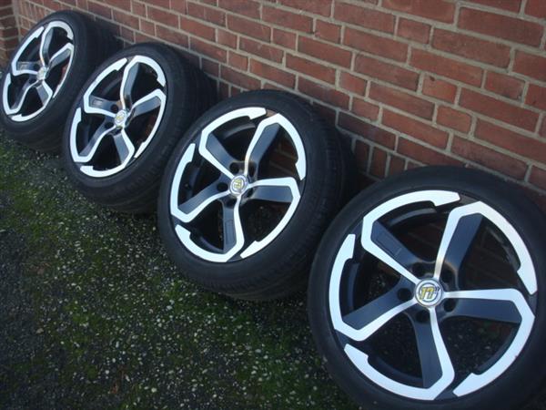 Grote foto 17 vw dotz hanzo velgen hifly michelin 5x112 auto onderdelen banden en velgen