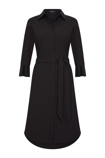 Grote foto travel jurk uni black 2092 kleding dames jurken en rokken