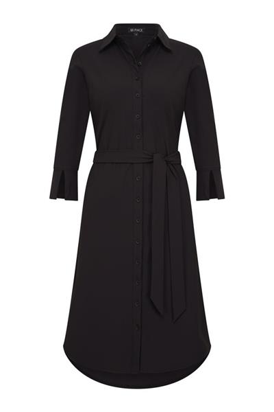 Grote foto travel jurk uni black 2092 kleding dames jurken en rokken