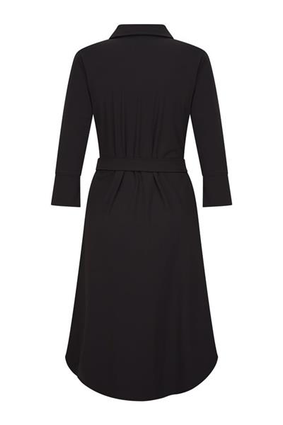 Grote foto travel jurk uni black 2092 kleding dames jurken en rokken