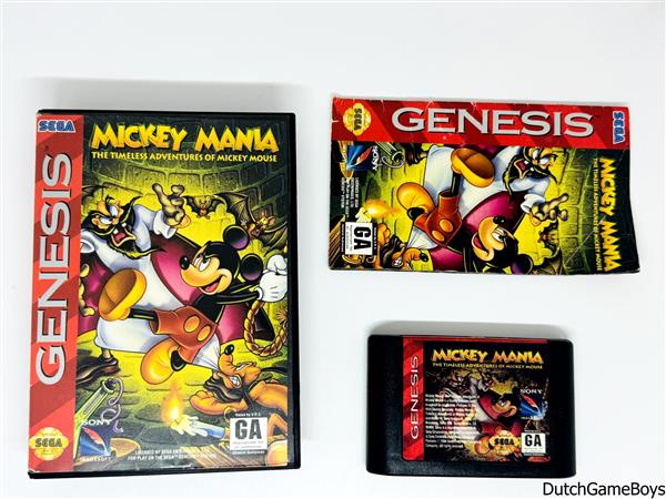 Grote foto sega genesis mickey mania spelcomputers games overige merken