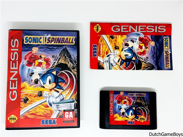Grote foto sega genesis sonic spinball spelcomputers games overige merken