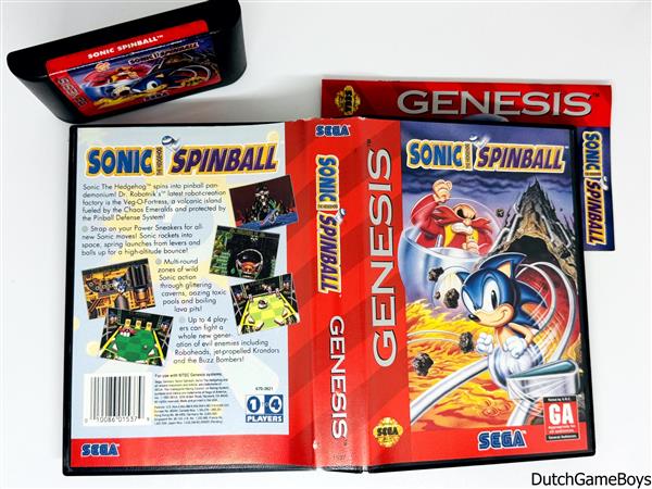 Grote foto sega genesis sonic spinball spelcomputers games overige merken