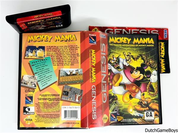 Grote foto sega genesis mickey mania spelcomputers games overige merken