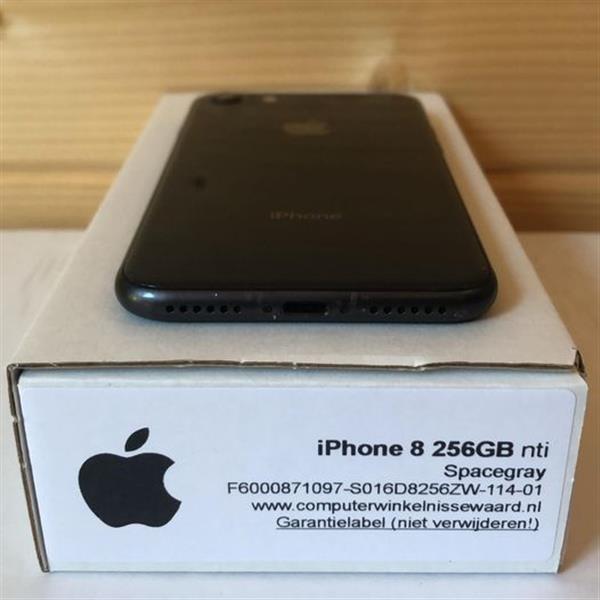 Grote foto magazijn opruiming apple iphone 8 zwart 256gb simlockvrij garantie op op telecommunicatie apple iphone