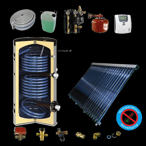 Grote foto cv verwarming en tapwater zonneboiler 200l prisma pro 24 prijsbewust samengesteld 5 meter dn16 dubb doe het zelf en verbouw geisers en boilers