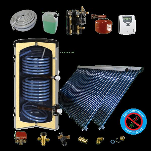 Grote foto cv verwarming en tapwater zonneboiler 200l 2x prisma pro 24 prijsbewust samengesteld 5 meter dn16 du doe het zelf en verbouw geisers en boilers