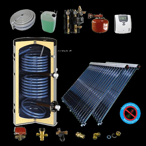 Grote foto cv verwarming en tapwater zonneboiler 200l 2x prisma pro 18 prijsbewust samengesteld 5 meter dn16 d doe het zelf en verbouw geisers en boilers