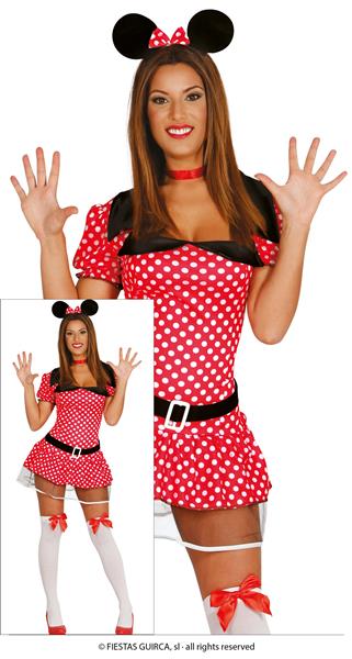 Grote foto minnie mouse kostuum wit rood dames verzamelen overige verzamelingen