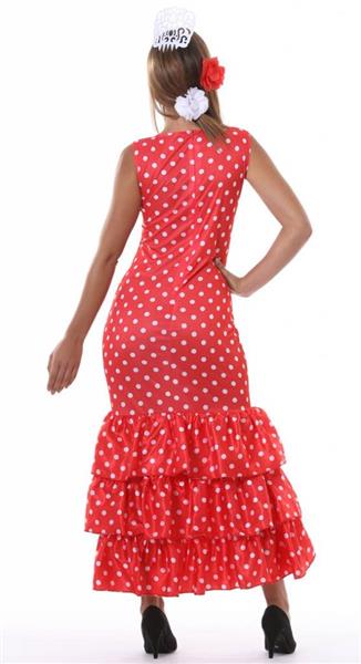 Grote foto spaanse jurk flamenco rood verzamelen overige verzamelingen