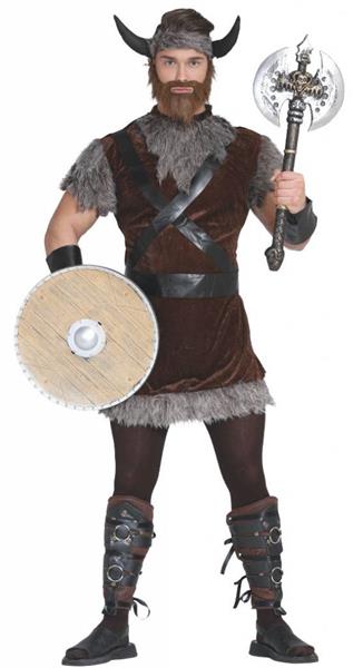 Grote foto viking kostuum bruin grijs heren verzamelen overige verzamelingen
