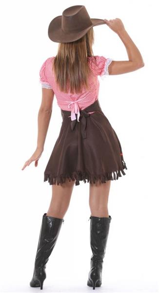 Grote foto cowgirl jurk bruin dames verzamelen overige verzamelingen