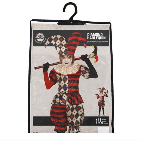 Grote foto harlekijn halloween kostuum kind verzamelen overige verzamelingen