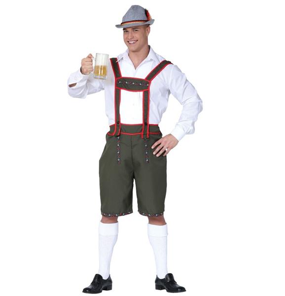 Grote foto donkergroene lederhose heren verzamelen overige verzamelingen