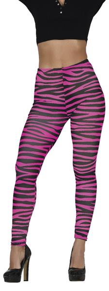 Grote foto zebra legging roze dames verzamelen overige verzamelingen