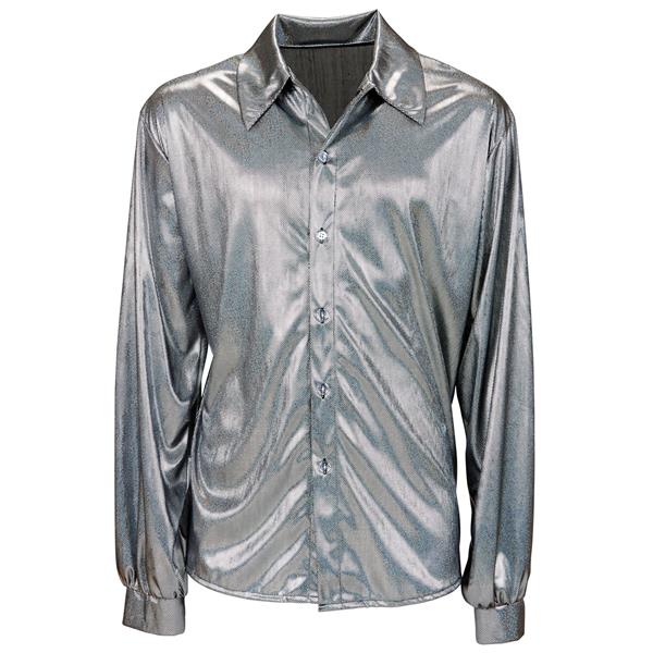 Grote foto disco 70s shirt zilver heren verzamelen overige verzamelingen