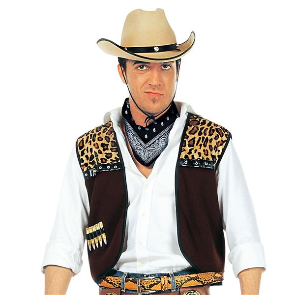 Grote foto cowboy vest heren met bandana 2 delig verzamelen overige verzamelingen